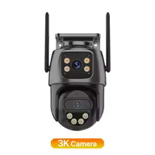 Cámara de Seguridad WiFi 6K con Triple Lente y Zoom 8×